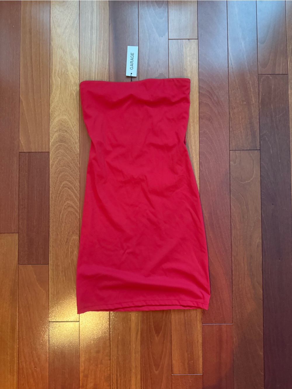 Garage Strapless Red Bodycon Dress